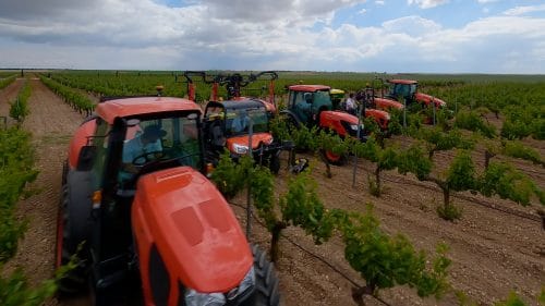 Kubota en las viñas
